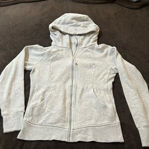 Lululemon Scuba Hoodie - light grey - size 10